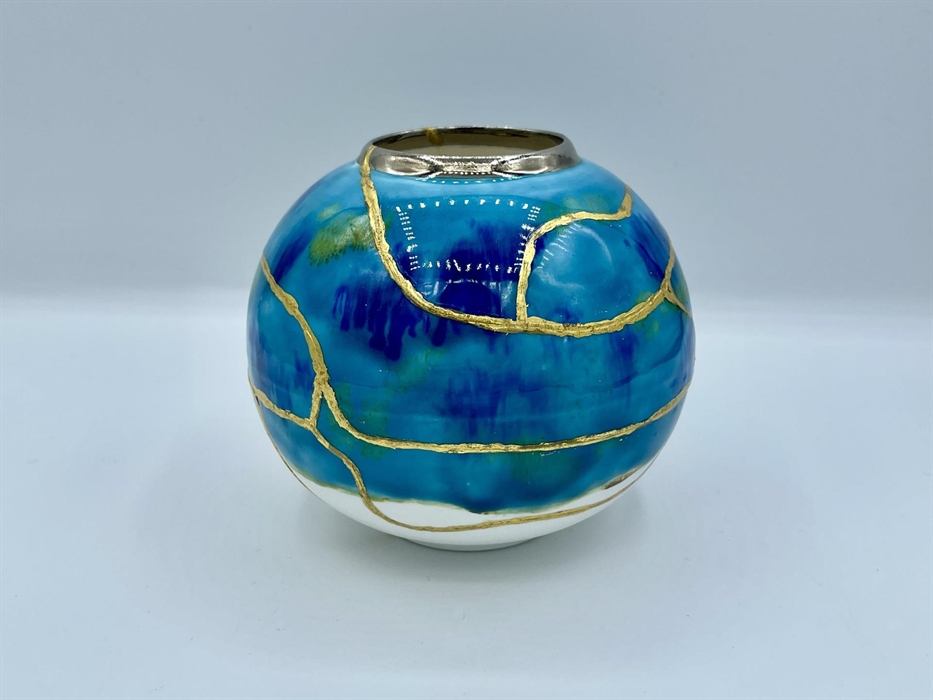 Kintsugi Sea Globe by Richard Prentice