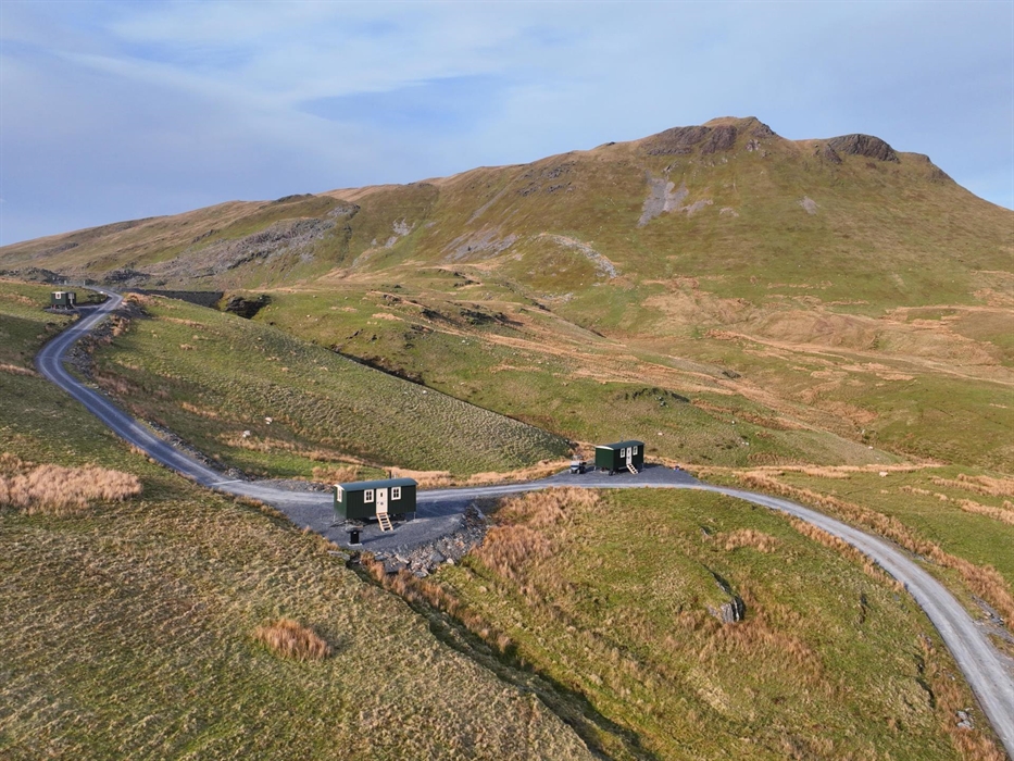 Off Grid Glamping Shepherd's huts near Snowdonia