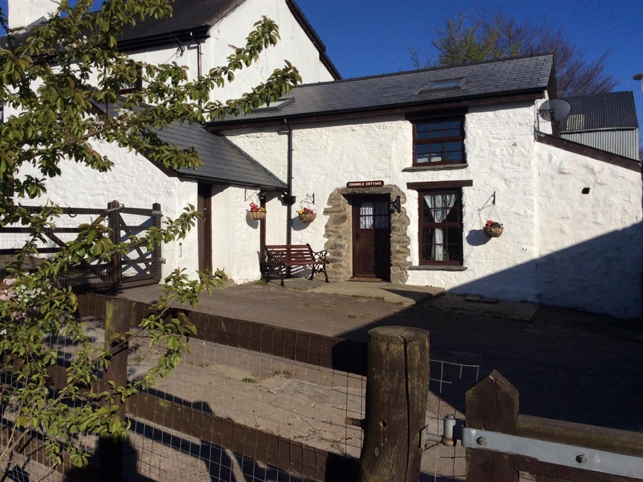 Front entrance of cottage has two car spaces, closed of garden which is fully fenced for safe play area for children and pets alike.  Viewing platform