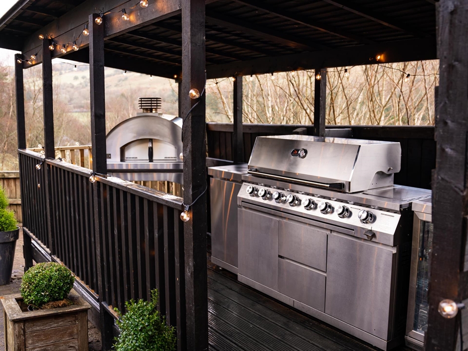 The outdoor kitchen is proving a real hit!