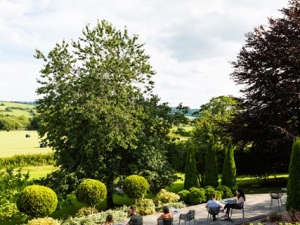 Lower garden terrace