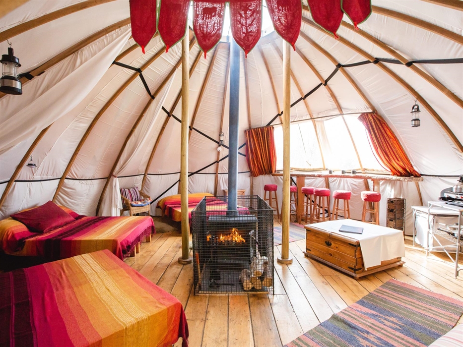 Inside the Alachigh - spacious accommodation for a large family or a group of friends.