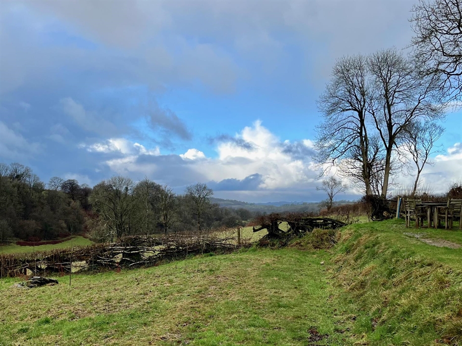 The view along the valley to the Preseli Hills
