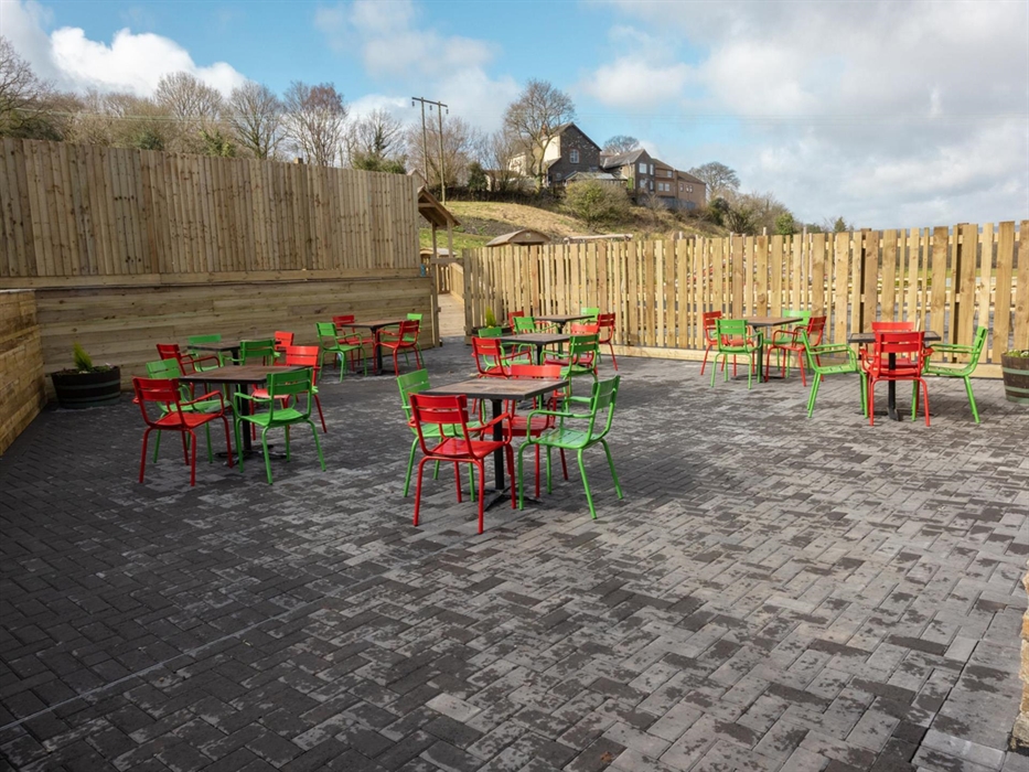 cafe outdoor seating area