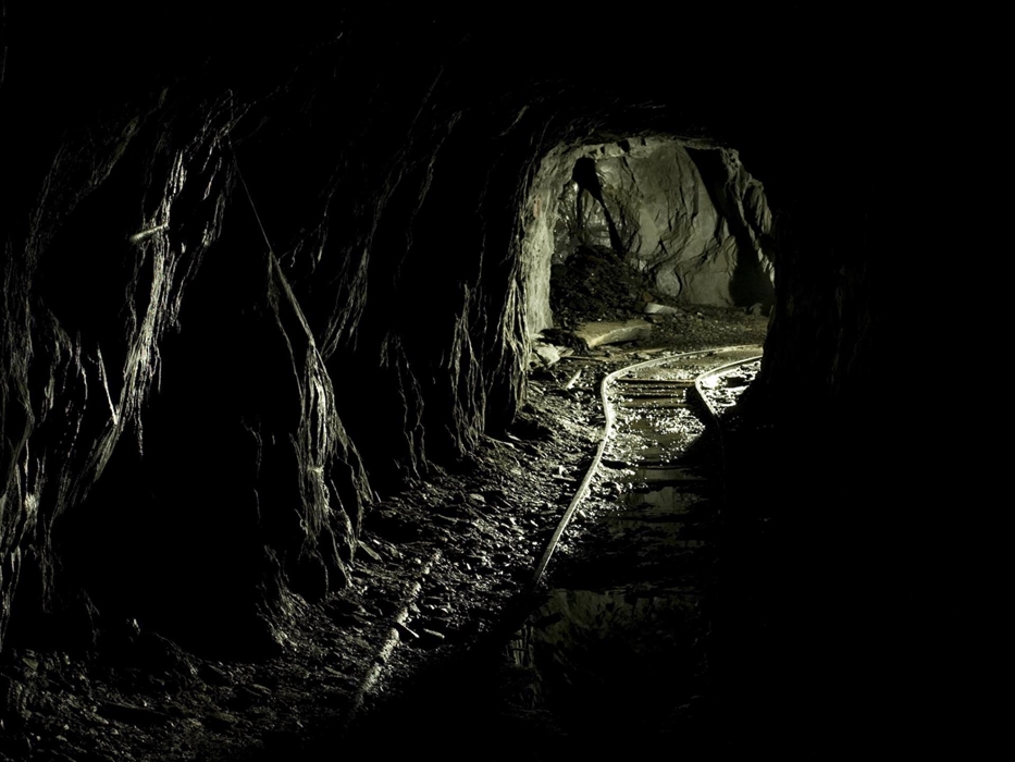 Remains of the narrow gauge railway track at Corris Mine Explorers