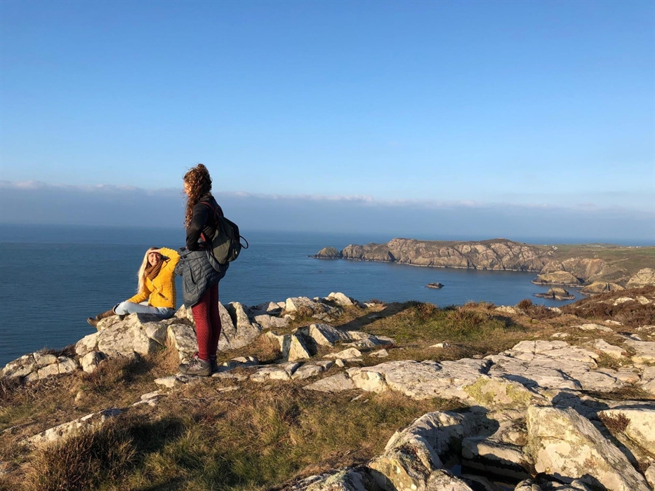 Craggy cliff tops offer a picnic with a view