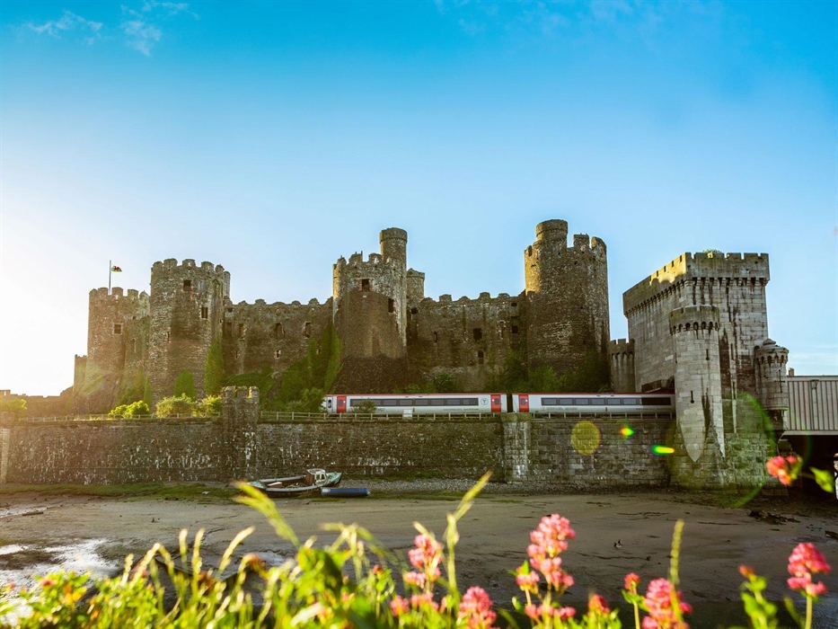 Get 2 for 1 entry when you arrive by train at Cadw historic sites