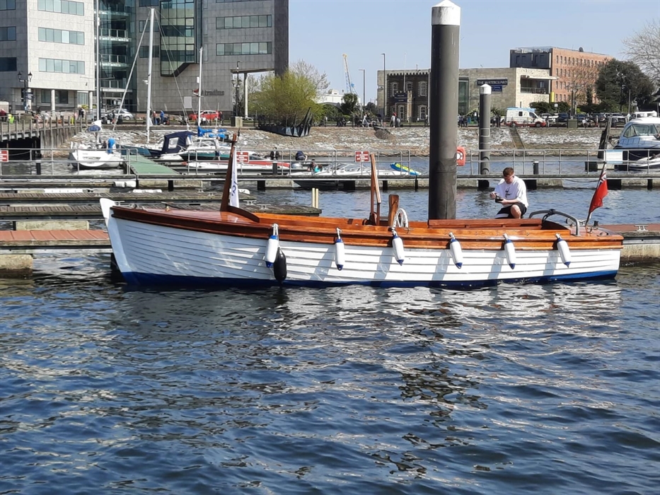 Our vintage open boat