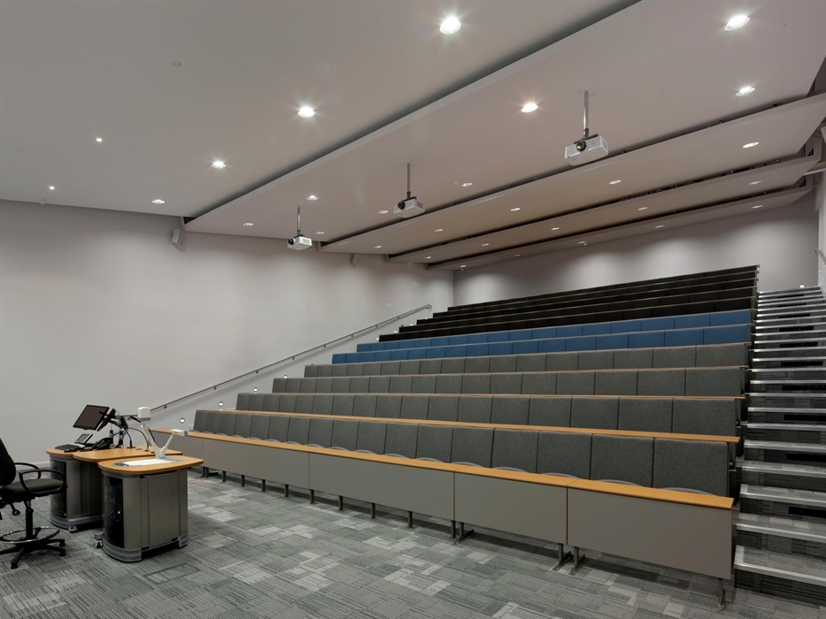 Maximum capacity 200 people, triple projection, PA system, air con, fully accessible.