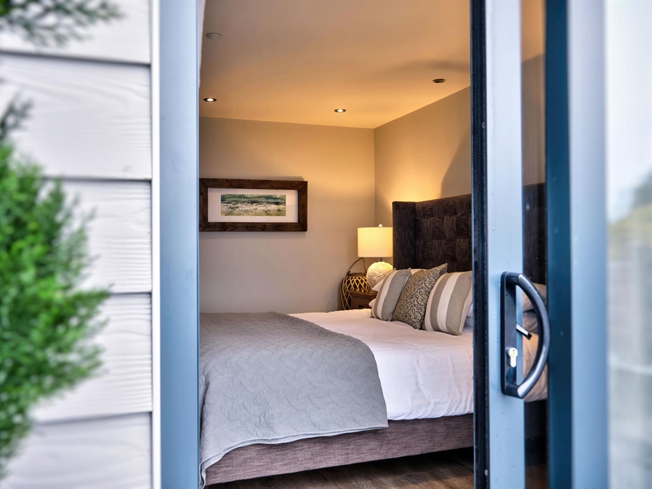 Step out onto the terrace from the master bedroom