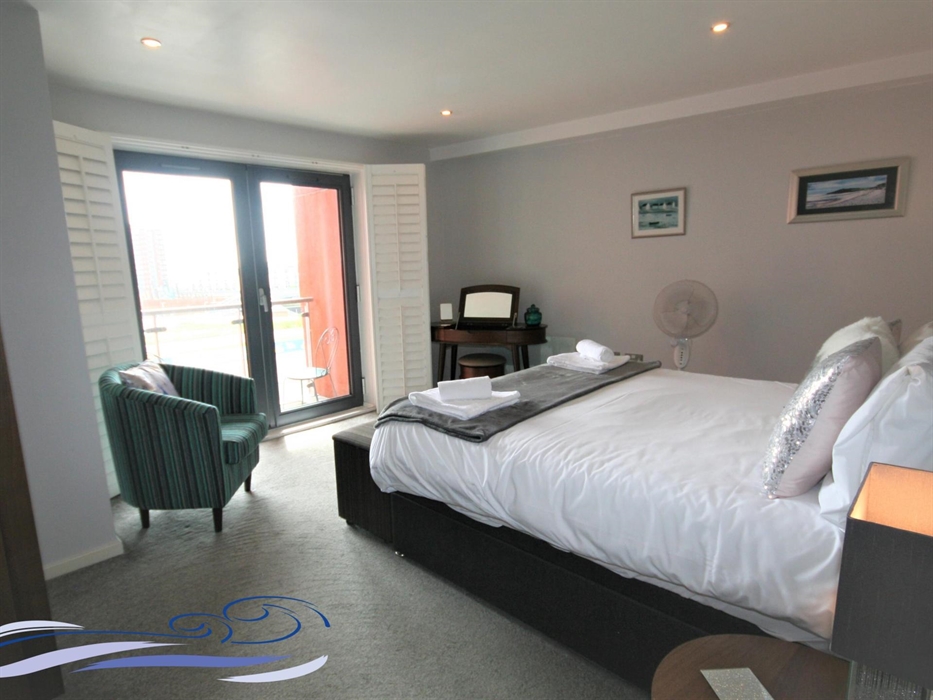 Bedroom with balcony