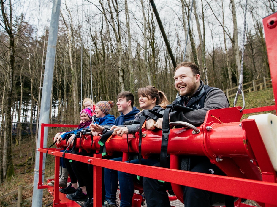 Skyride can sit up to 5 people