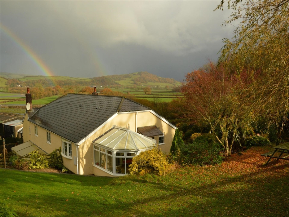 View across the valley from the garden