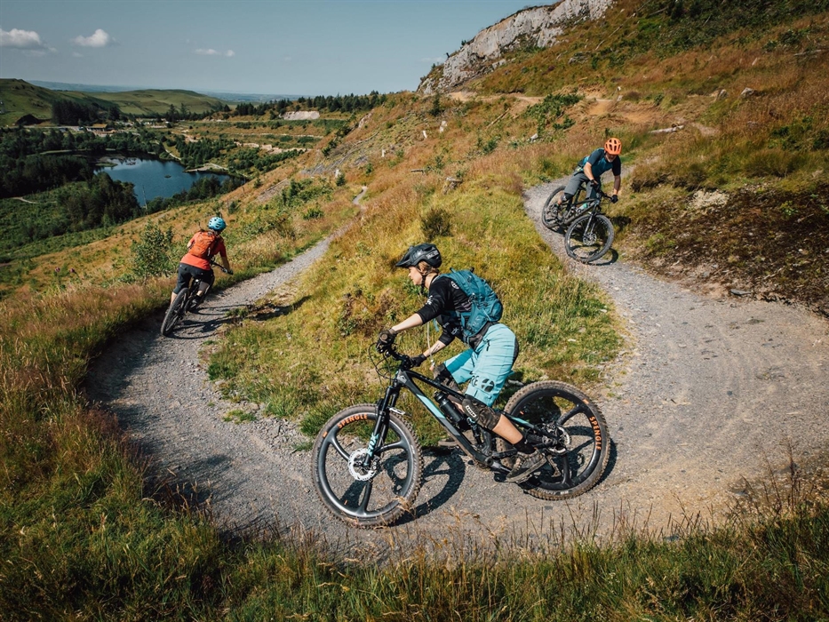 Choice of mountain bike trails