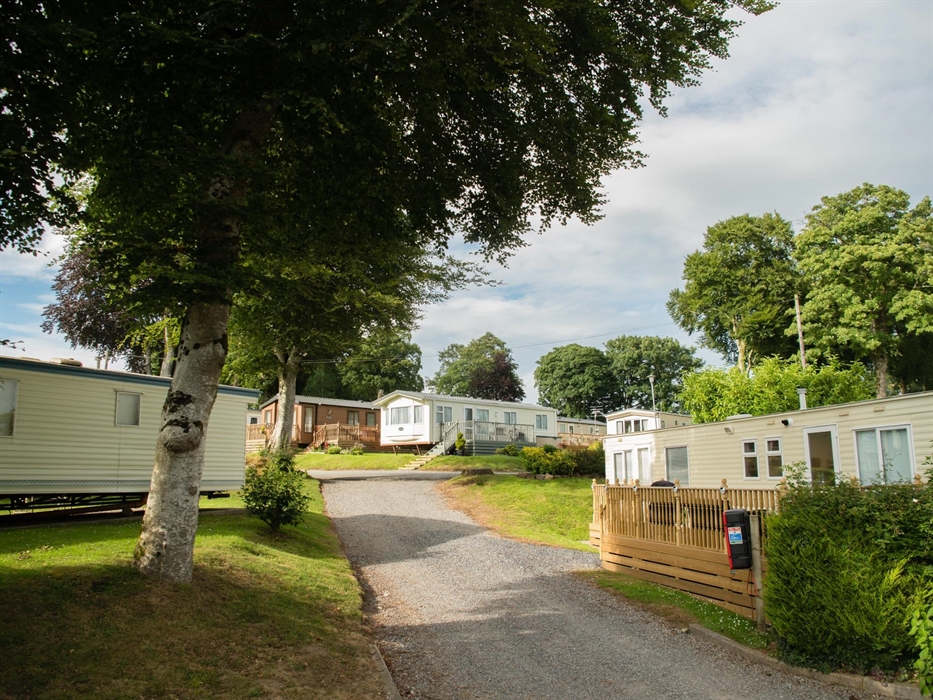 Static caravans at Grondre Holiday Park in west Wales