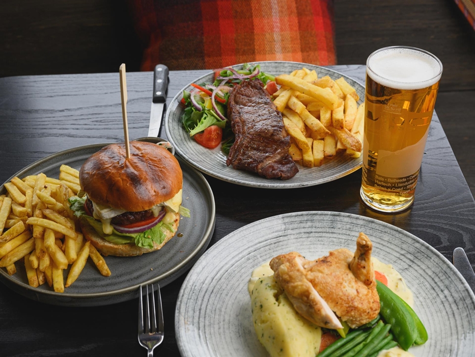 Full evening dinner menu