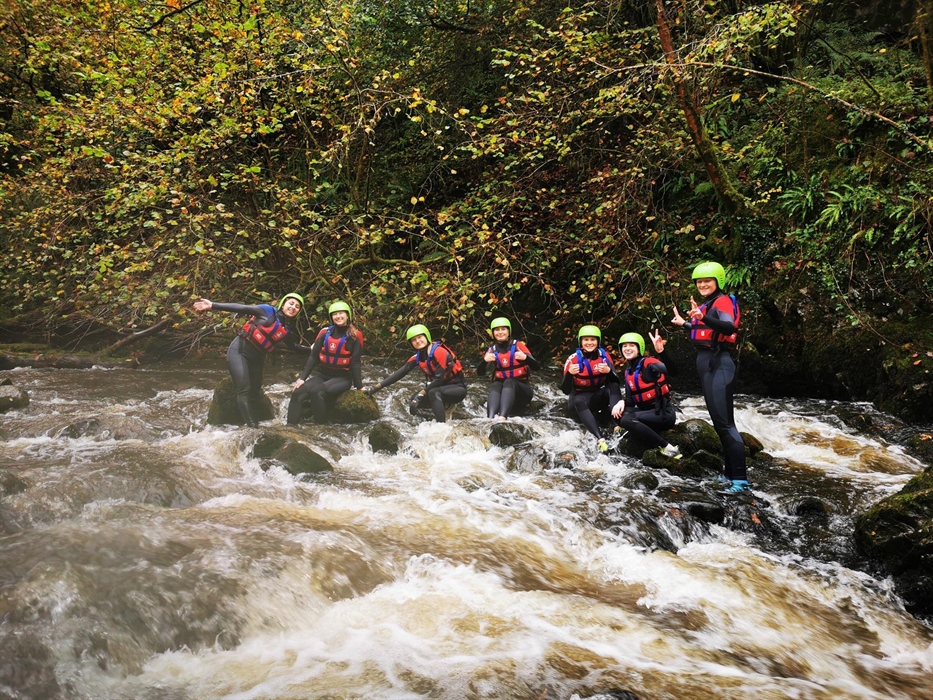 Gorgewalking in Brecon