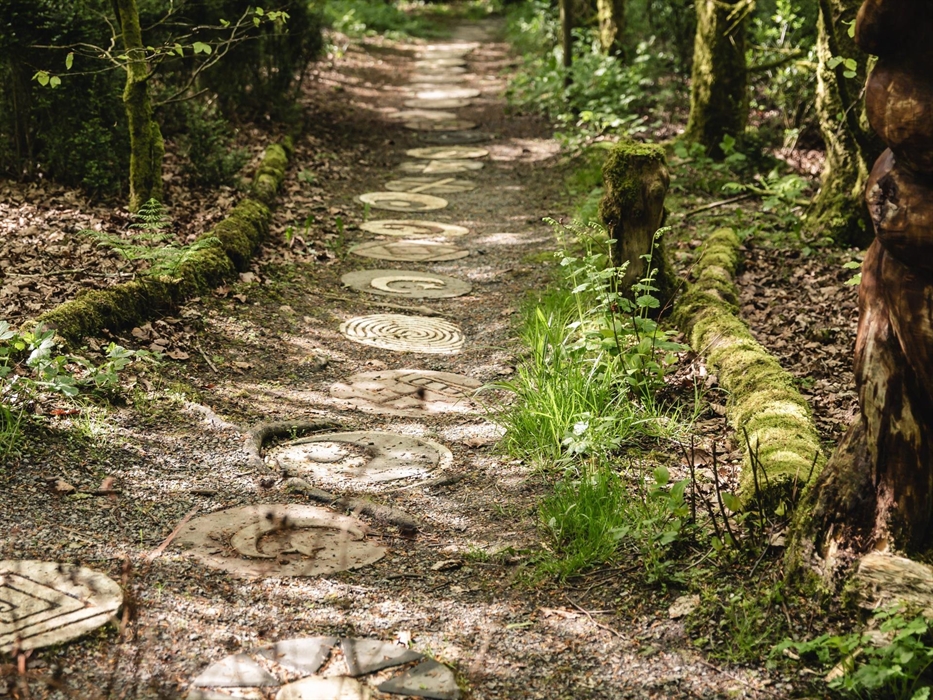 We have spent years creating wonderful pathways and walk ways around our woodland and small glamping site.