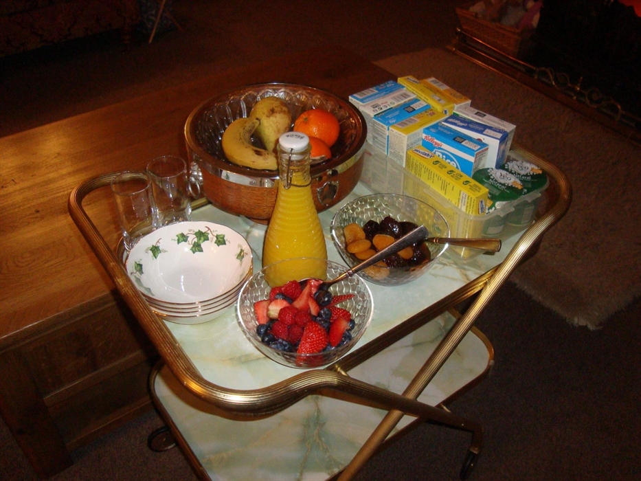 Each table have their own starters Trolley