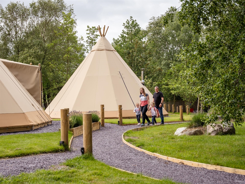 Family Tipi Glamping Wales