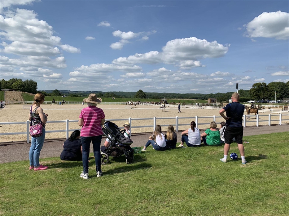 Spectators watching the action in the Magic Arena