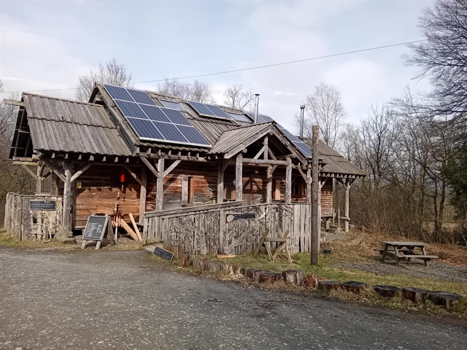 Image showing the visitor centre next to the main car park