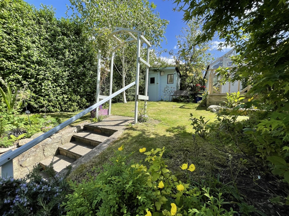 Peaceful sunny garden