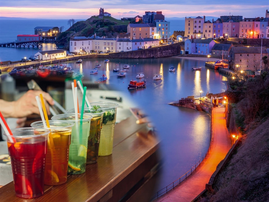 Enjoy a couple of cheeky cocktails as the sun goes down