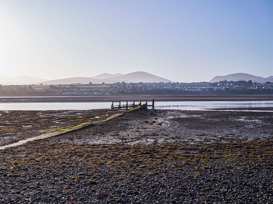 A landscape view at the Halen Môn saltcote