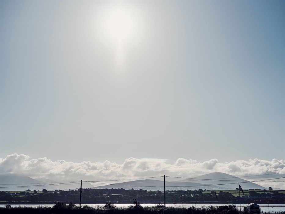 The view of Eryri from Halen Môn
