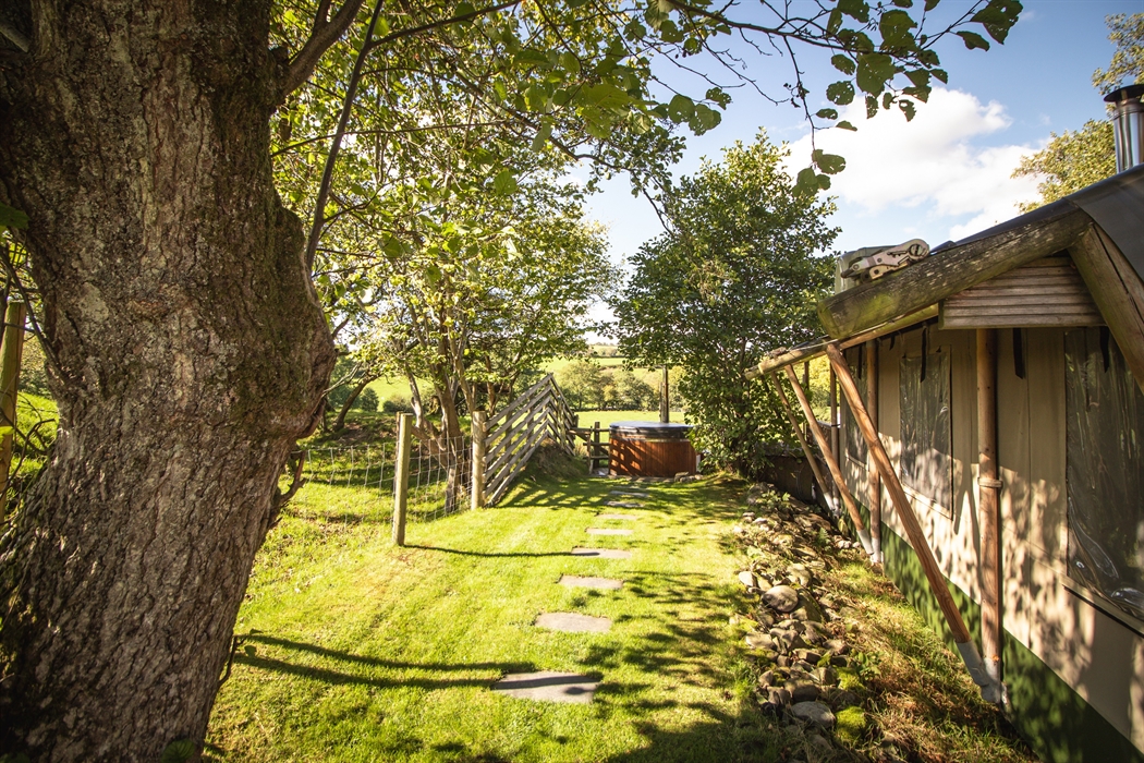 Secluded spot for watching the wildlife and the countryside.