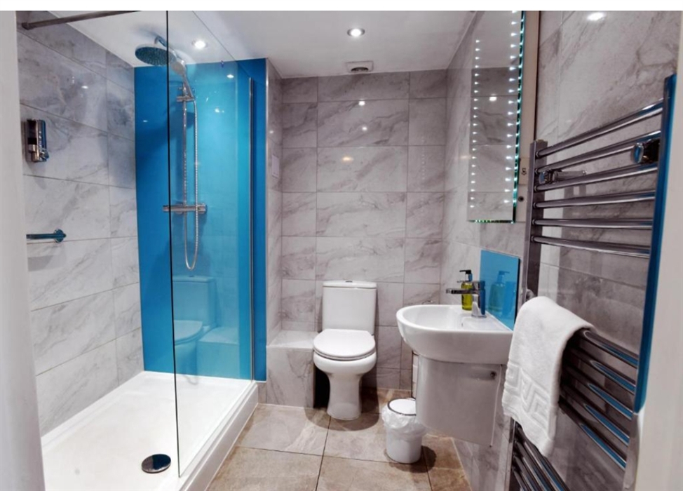 ensuite bathroom with walk in shower