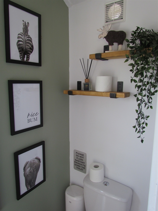 Heated towel rail, high quality rain shower and freshly decorated.