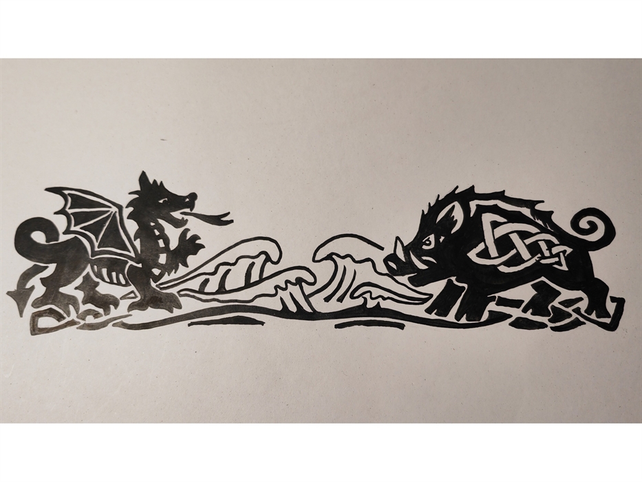 Follow the troublesome Twrch and determined Ddraig Goch as their story unfolds through the City of St Davids. Search for the story stops along the tra