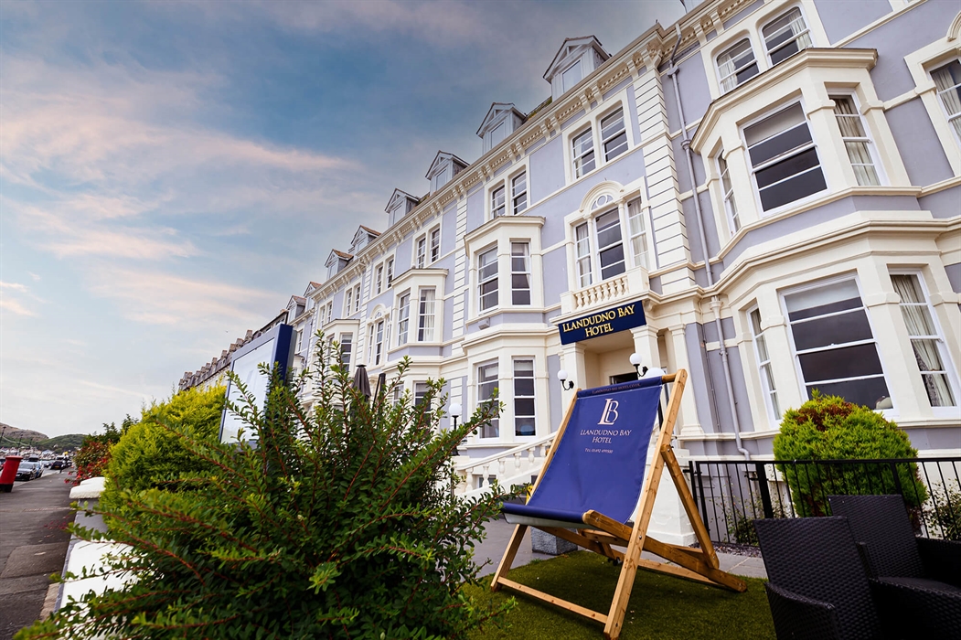 Exterior view of the Llandudno Bay Hotel.