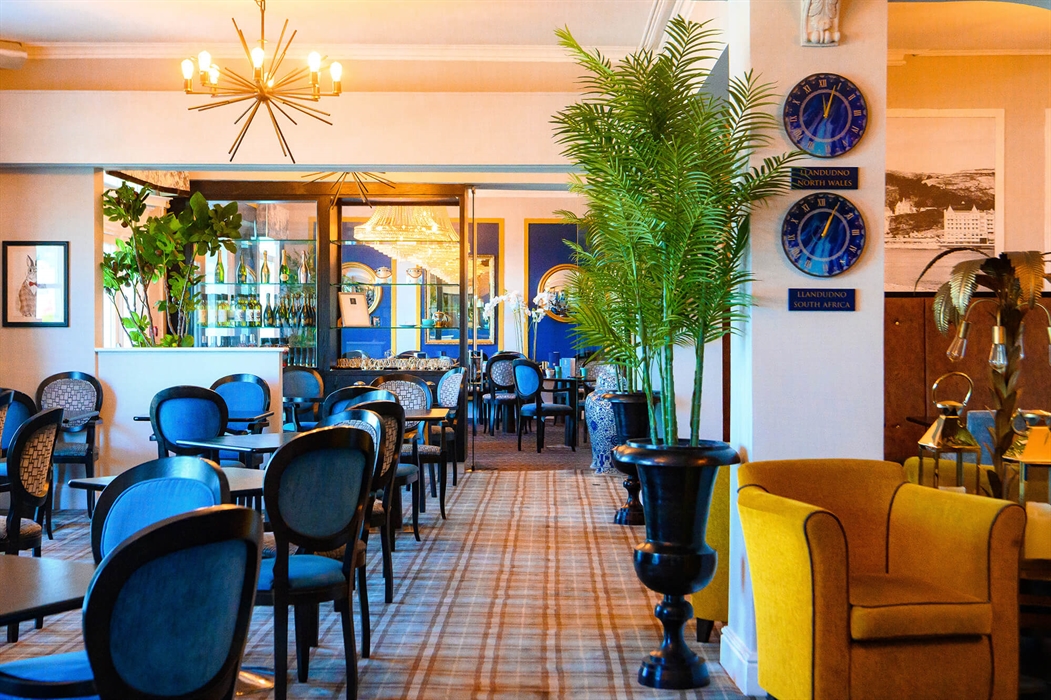 Restaurant at the Llandudno Bay Hotel.