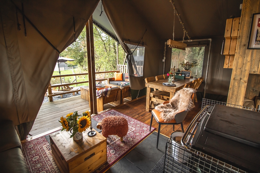 Living space that flows outside onto the covered veranda.