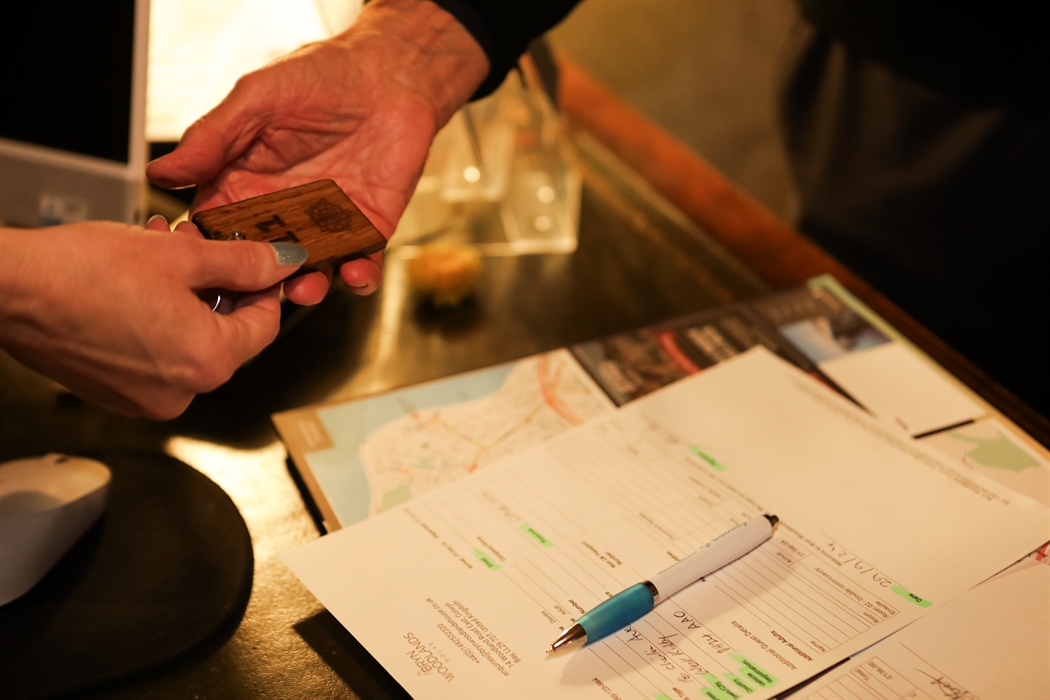 Every guest receives their own room key personally