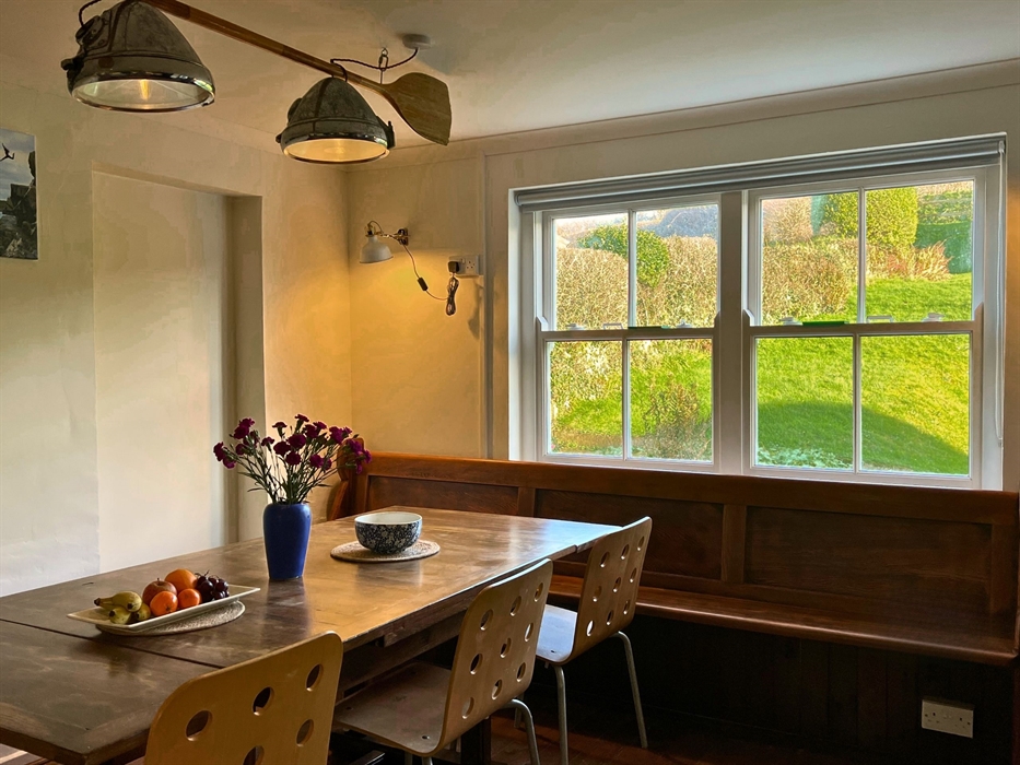 Dining room with garden views