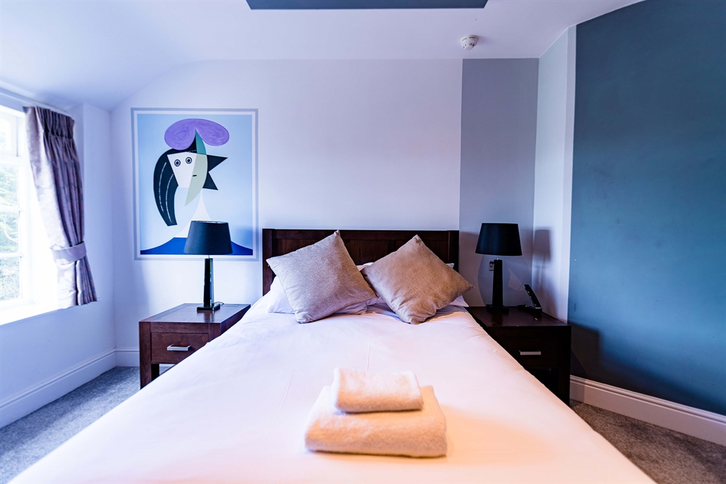 Interior of the Belgrave Junior Suite at Rossett Hall Hotel.