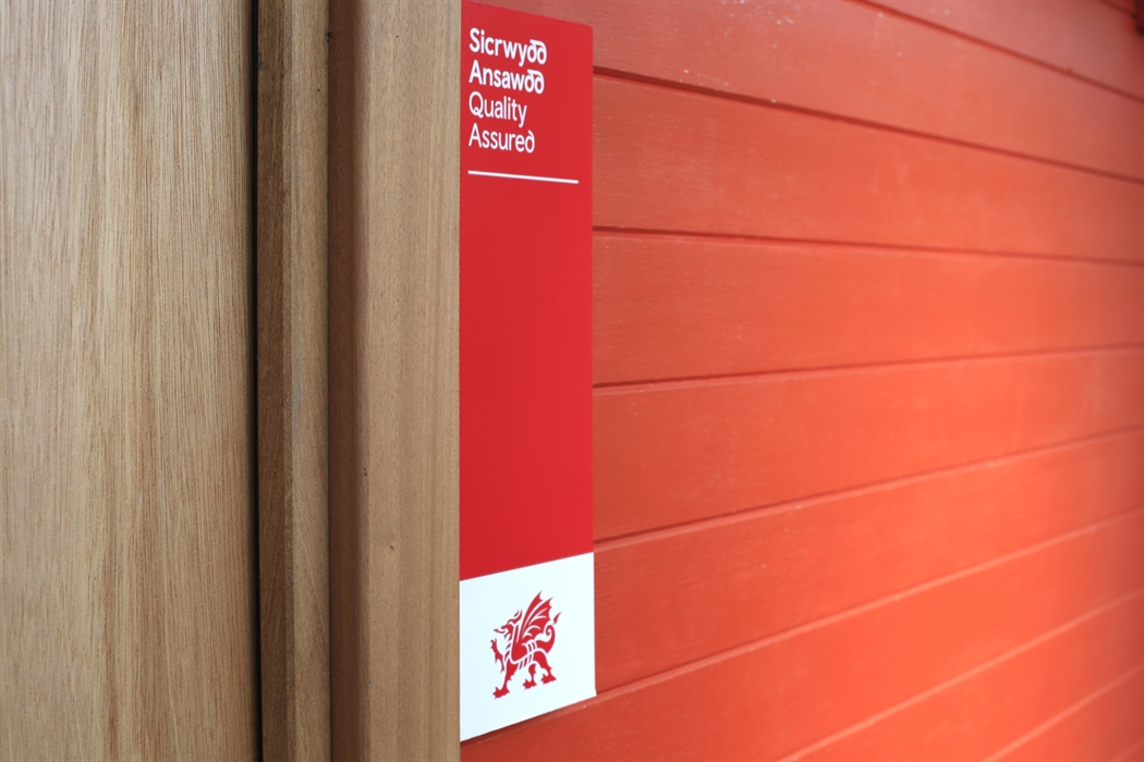 Both huts are quality assured & certified by Visit Wales - Jan 2025