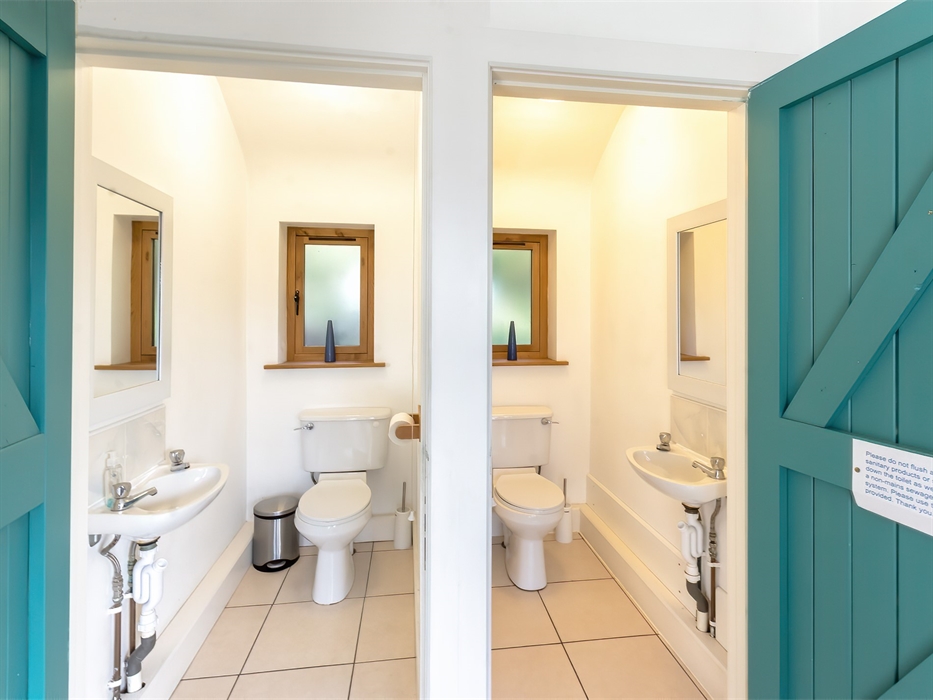 Two toilets on ground floor
