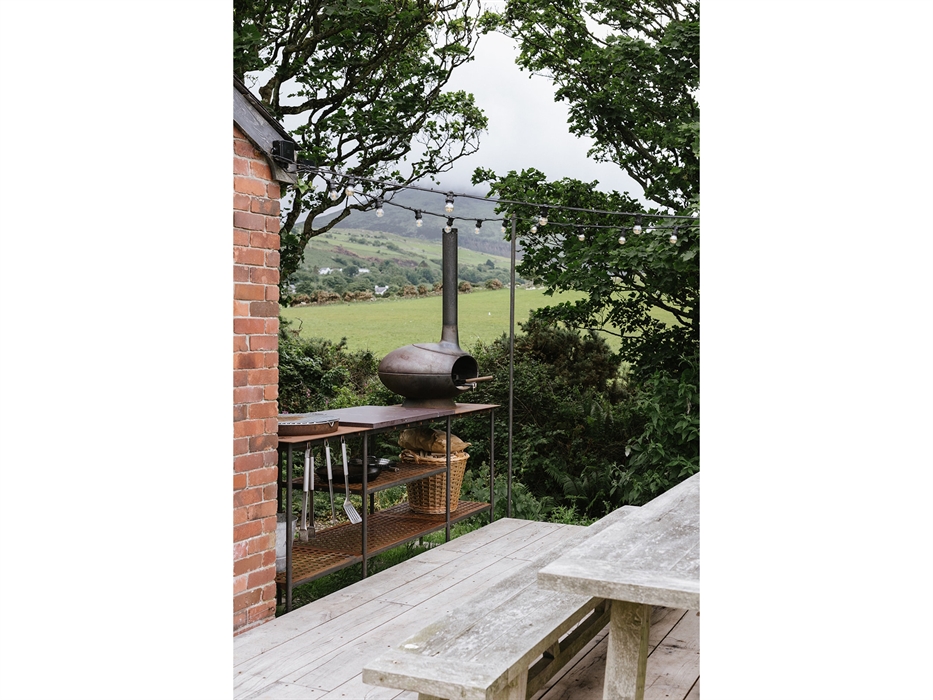 outdoor cooking on fire