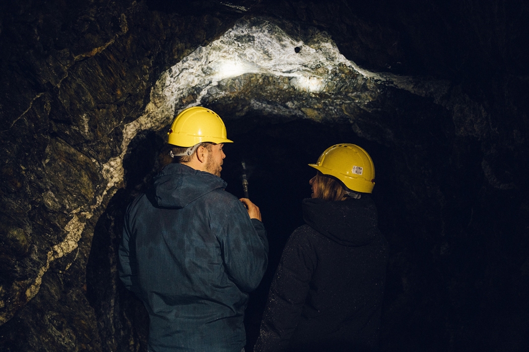 Walking through broad tunnels and cavernous chambers with Corris Mine Explorers