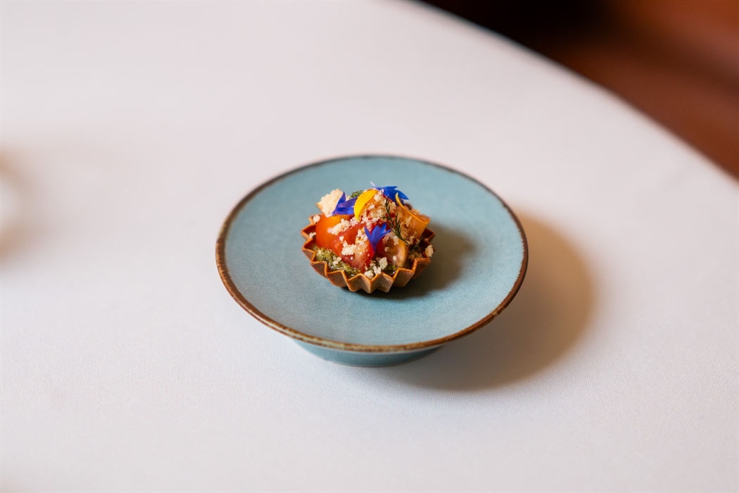 small bowl of food
