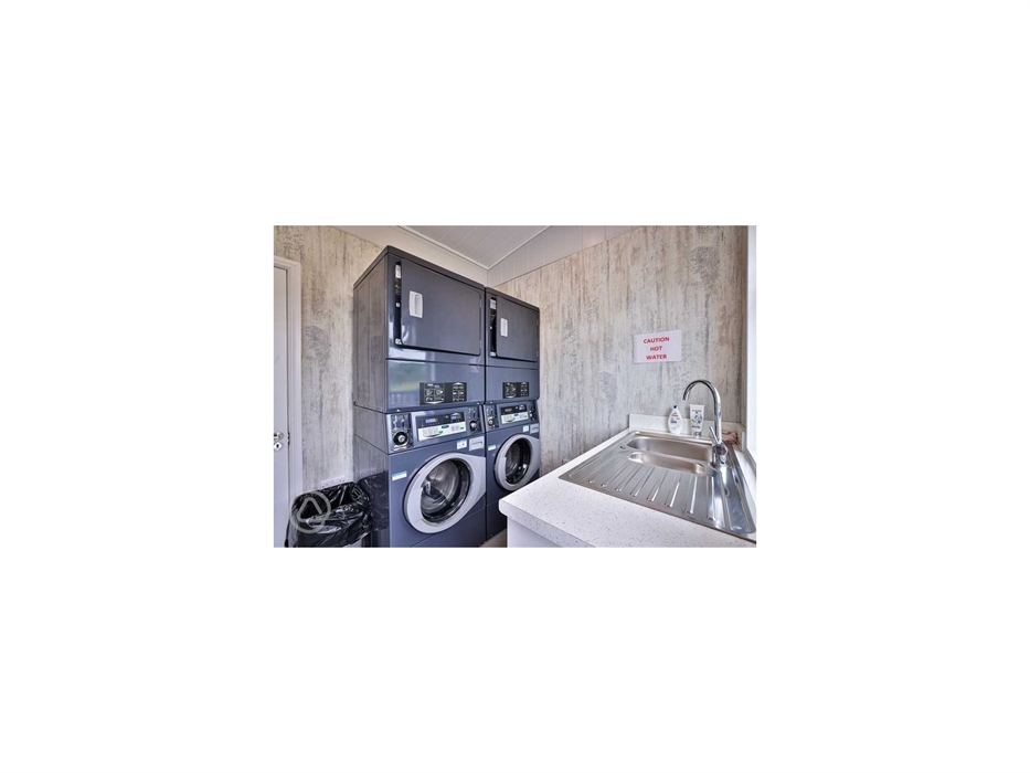 The laundry room on the touring park