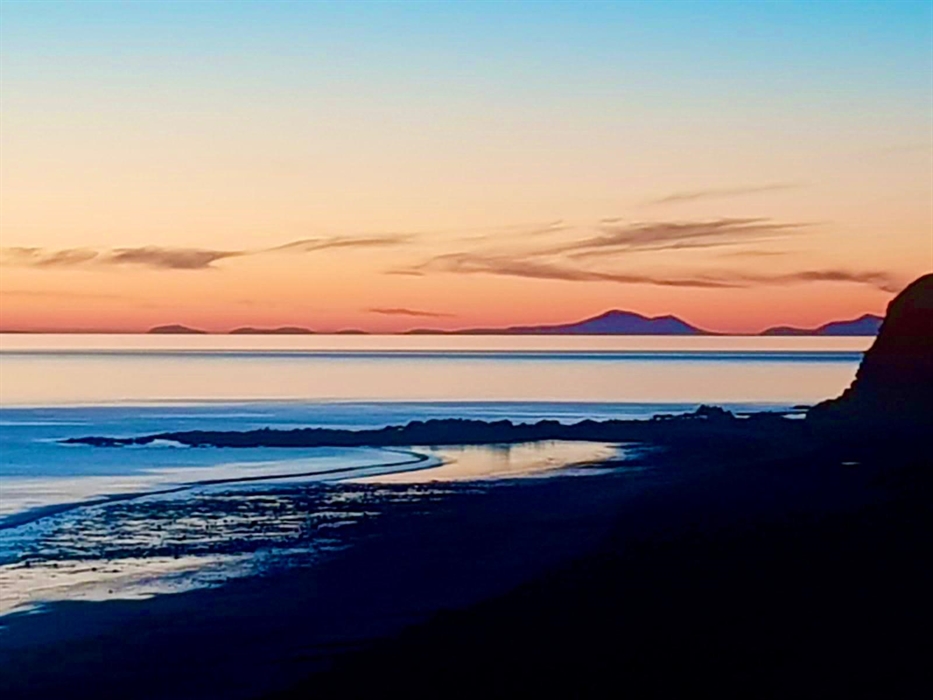 View from Clarach beach towards Llyn peninsula