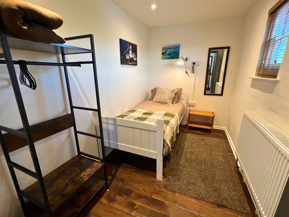 Bedroom 3 - single - courtyard view