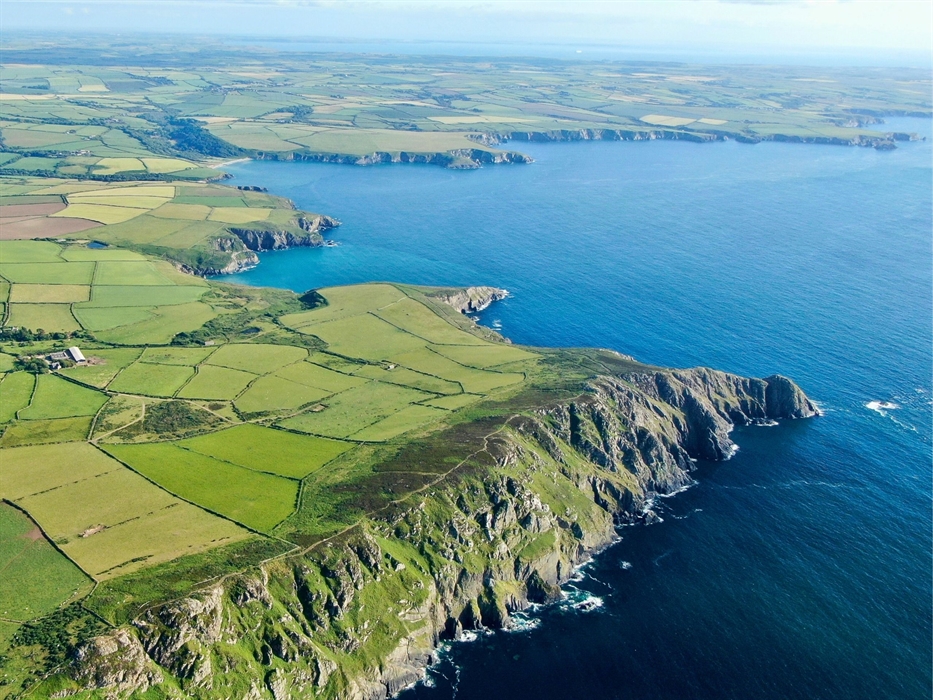 Penbwchdy to abermawr aerial view