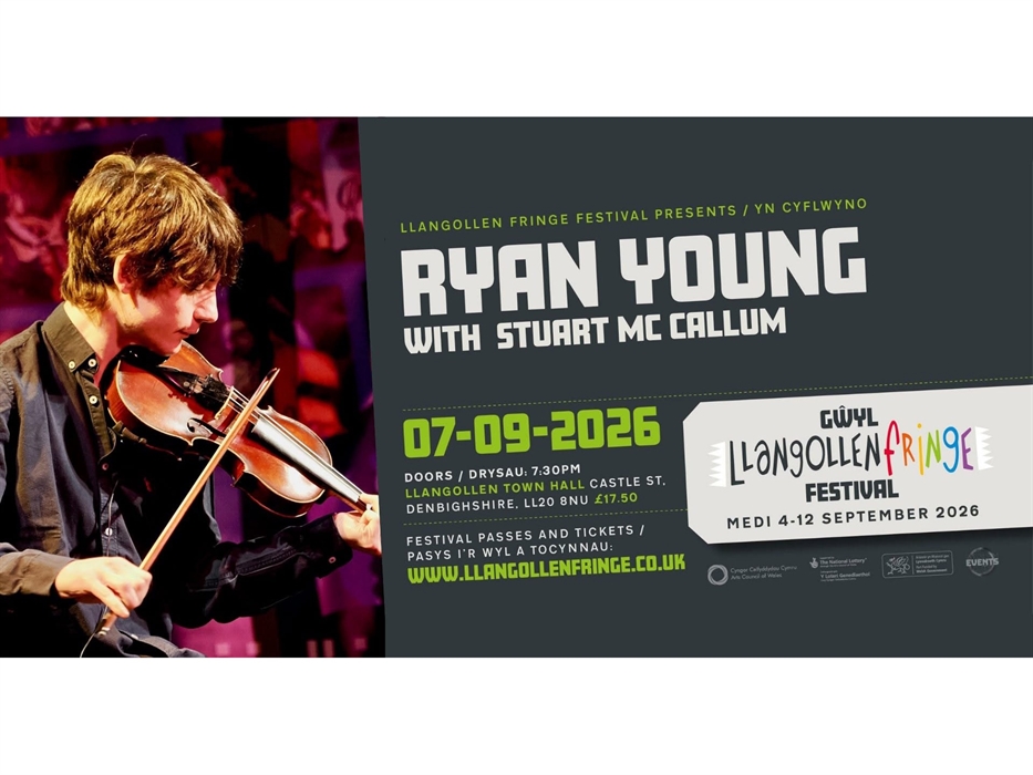 Ryan Young on Llangollen Fringe Festival banner post
